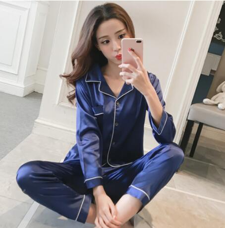 Short Sleeve Silk Pajamas Spring Women Summer Pajama Sets Silk Pijama Sleepwear Pyjamas Plus Size 3XL 4XL 5XL 85kg Nightwear Set