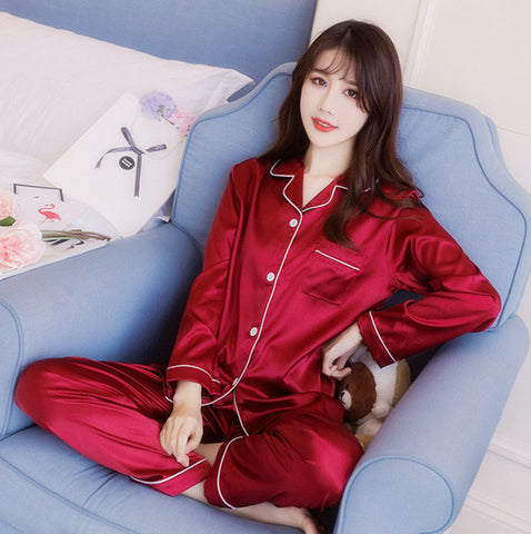 Short Sleeve Silk Pajamas Spring Women Summer Pajama Sets Silk Pijama Sleepwear Pyjamas Plus Size 3XL 4XL 5XL 85kg Nightwear Set