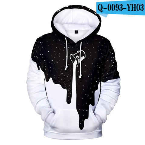 3D Print Paint Bucket Star Galaxy Hoodie Women Men Fashion Streetwear Hoodies Sweatshirts Women Pullovers Coat