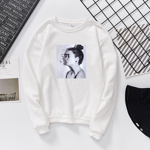 2019 New Fashion Hoodies Sweatshirt Woman Spring and Autumn Print Hoodies Loose Women Tops Slim Fit Soft Lady Sweatshirt