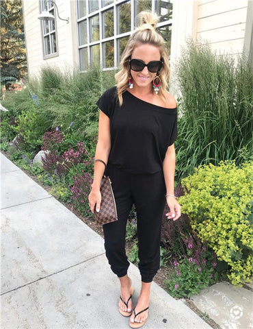 New Arrival Sexy Spaghetti Cross Strap Lace Up Jumpsuits Summer Women V Neck Solid Casual Sleeveless Pockets Long Romper  Female